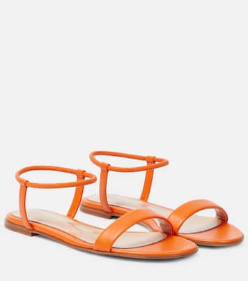 Jaime flat leather sandals | Gianvito Rossi