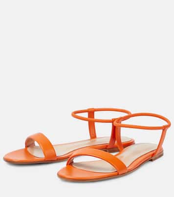 Jaime flat leather sandals | Gianvito Rossi