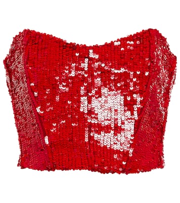 Oviedo sequined bustier | The Mannei