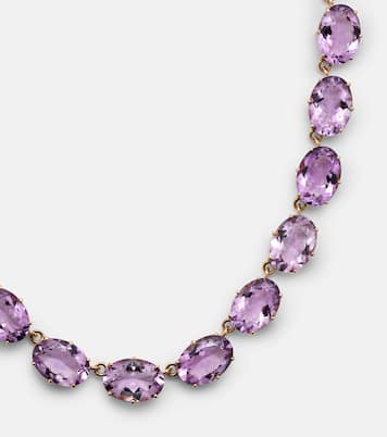 Collana in oro 18kt e 14kt con ametiste | Ileana Makri