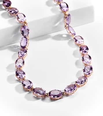 Collana in oro 18kt e 14kt con ametiste | Ileana Makri