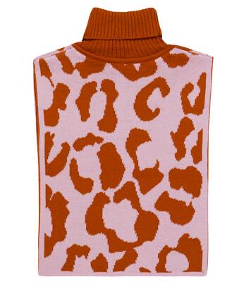 Intarsia-knit wool-blend shawl | Paade Mode