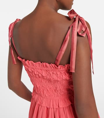 Akshara smocked cotton midi dress | Ulla Johnson