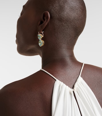 Boucles d’oreilles en or jaune 18 ct et topazes | Ileana Makri