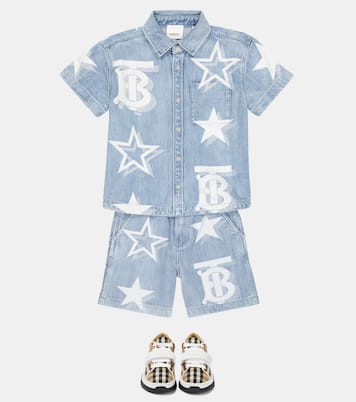 TB Monogram denim shirt | Burberry Kids