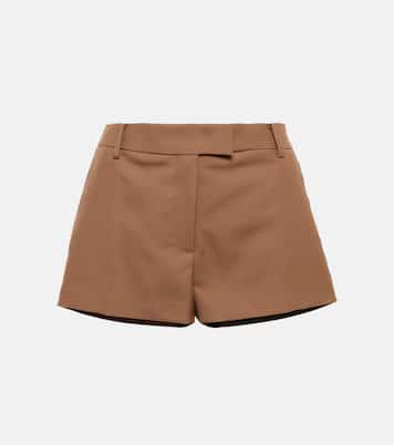 Shorts in gabardine a vita media | Valentino
