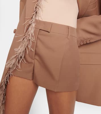 Shorts in gabardine a vita media | Valentino