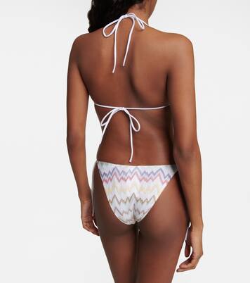 Bikini de punto metalizado en zigzag | Missoni Mare