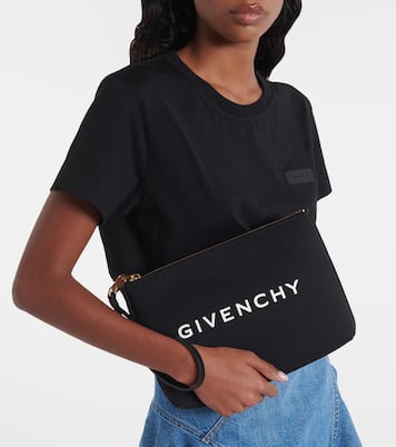 Clutch in canvas di misto cotone | Givenchy