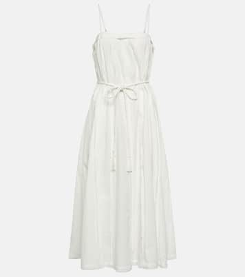 Vestido midi Leela en popelín de algodón | Ulla Johnson