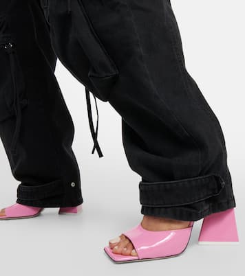 Mules Devon en cuir verni | The Attico