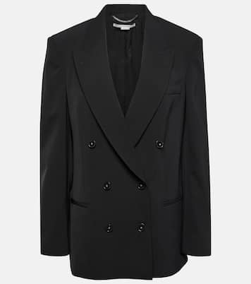 Oversized double-breasted wool-blend jacket | Stella McCartney