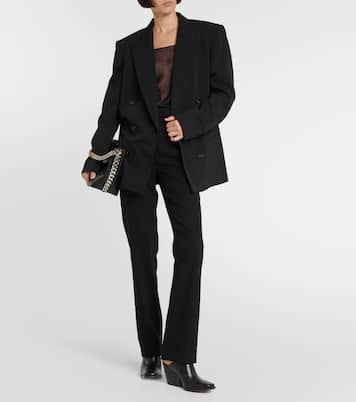 Oversized double-breasted wool-blend jacket | Stella McCartney