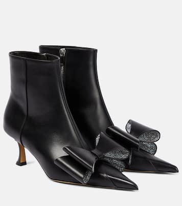 Verzierte Ankle Boots Le Cadeau aus Leder | Mach & Mach