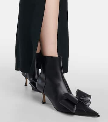 Verzierte Ankle Boots Le Cadeau aus Leder | Mach & Mach