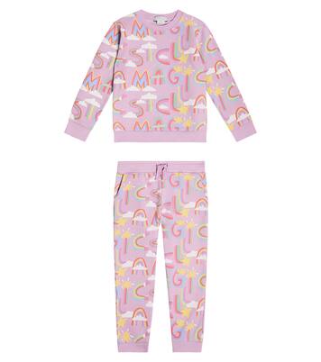 Felpa e pantaloni sportivi in cotone | Stella McCartney Kids