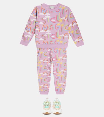 Felpa e pantaloni sportivi in cotone | Stella McCartney Kids