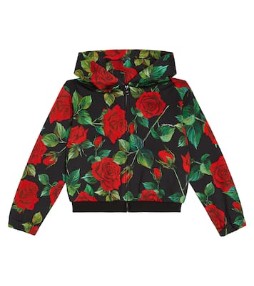 Printed zip-up hoodie | Dolce&Gabbana Kids