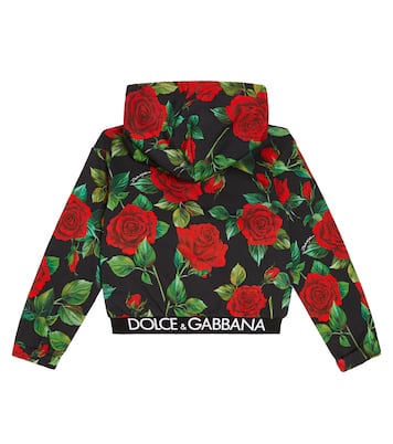 Printed zip-up hoodie | Dolce&Gabbana Kids