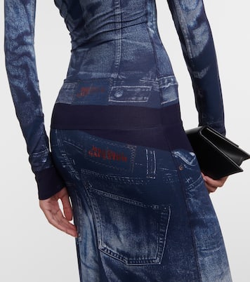 Robe longue Tattoo Collection imprimée | Jean Paul Gaultier