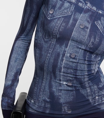 Robe longue Tattoo Collection imprimée | Jean Paul Gaultier