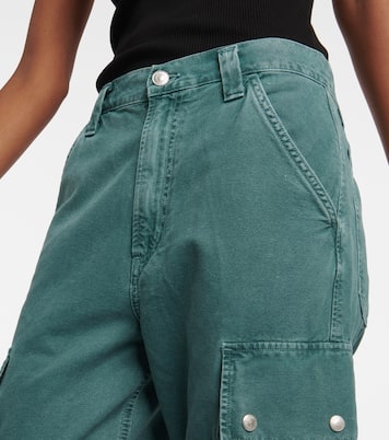 Mid-Rise Wide-Leg Jeans Vivian Strap | Agolde