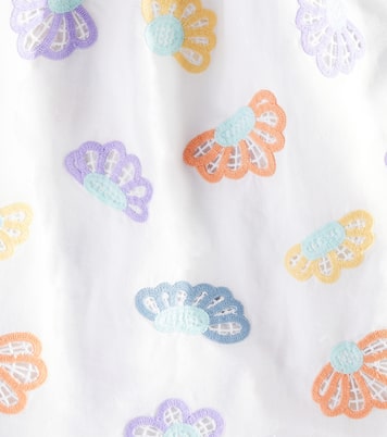 Bedrucktes Kleid aus Leinen und Baumwolle | Stella McCartney Kids