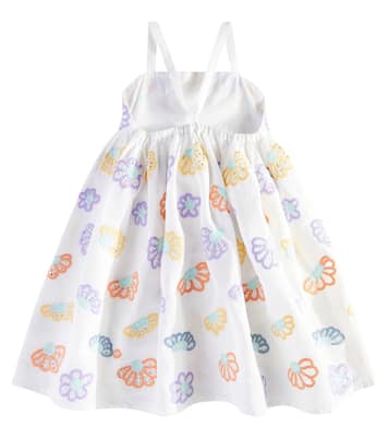 Bedrucktes Kleid aus Leinen und Baumwolle | Stella McCartney Kids