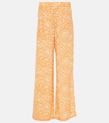 Mid-Rise-Hose aus Seide | Stella McCartney