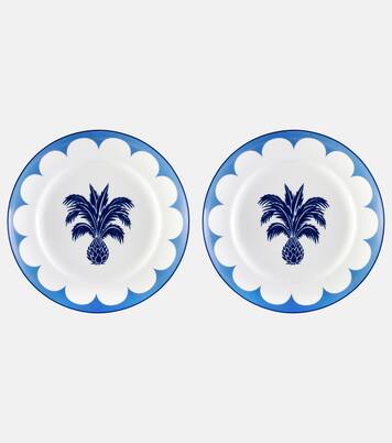 Jaipur set of 2 dessert plates | Aquazzura Casa