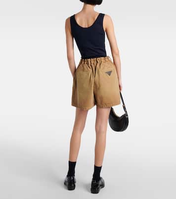 Short en toile de coton | Prada