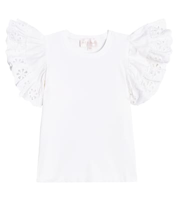 Camisa de algodón con encaje | Petite Amalie  
