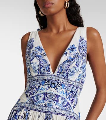 Maxikleid Glaze and Graze aus Leinen und Seide | Camilla