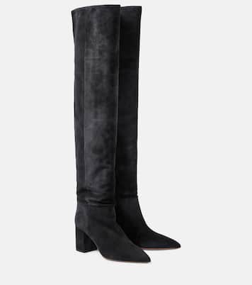 Anja suede over-the-knee boots | Paris Texas