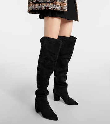 Anja suede over-the-knee boots | Paris Texas