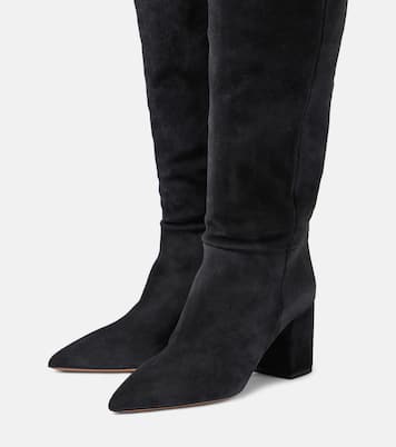 Anja suede over-the-knee boots | Paris Texas