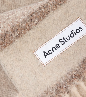 Bufanda de mezcla de alpaca con flecos | Acne Studios