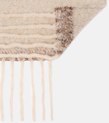 Bufanda de mezcla de alpaca con flecos | Acne Studios