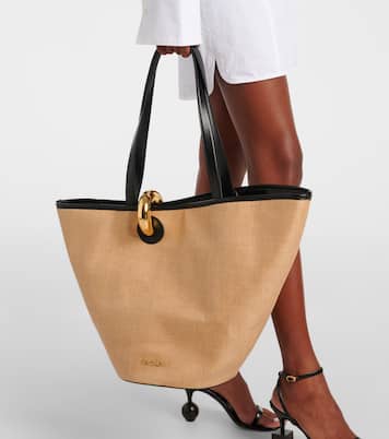 Le Bambola leather-trimmed basket bag | Jacquemus