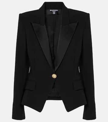 Single-breasted crêpe blazer | Balmain