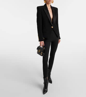 Single-breasted crêpe blazer | Balmain