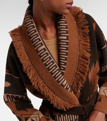Icon Jacquard cashmere cardigan | Alanui