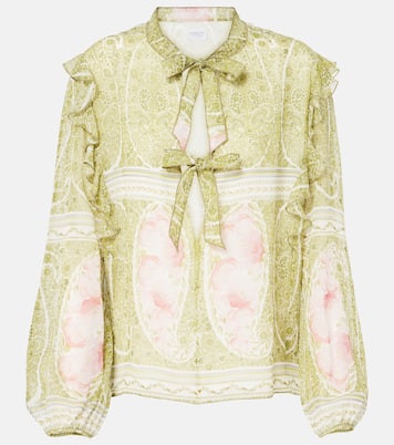 Blusa de georgette de seda estampada | Giambattista Valli