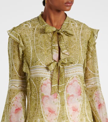 Blusa de georgette de seda estampada | Giambattista Valli