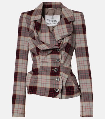 Drunken Tailored checked wool blazer  | Vivienne Westwood