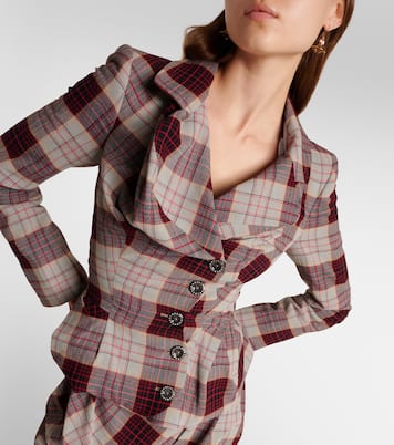 Drunken Tailored checked wool blazer  | Vivienne Westwood