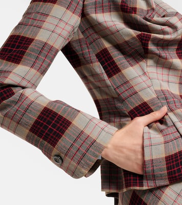 Drunken Tailored checked wool blazer  | Vivienne Westwood