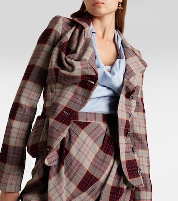 Drunken Tailored checked wool blazer  | Vivienne Westwood