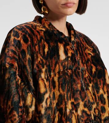 Delima leopard-print bomber jacket | Isabel Marant