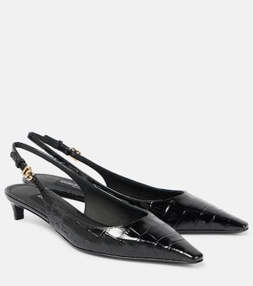 Pumps slingback in vernice stampata | Dolce&Gabbana